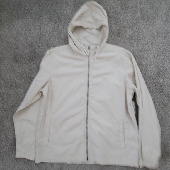 Men's  Old Navy Cream Colored Windbreaker Jacket XL  New with Tag! - Picture 1 of 10